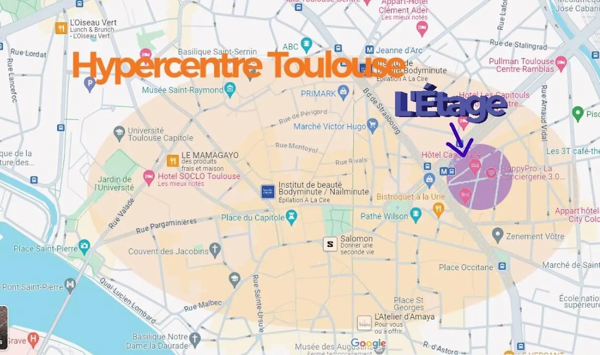 L'Etage, Hypercentre Toulousain, Climatise Toulouse 0*,